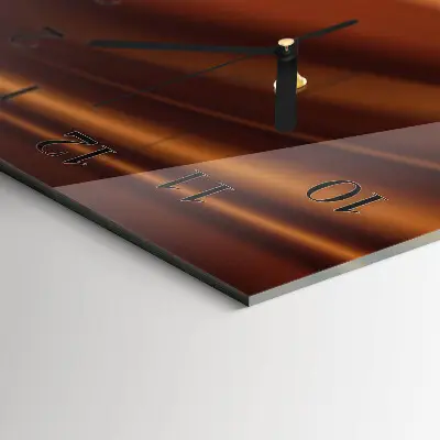 Decoratieve glazen klok verticaal Patroon