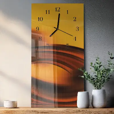 Glazen klok verticaal Abstractie