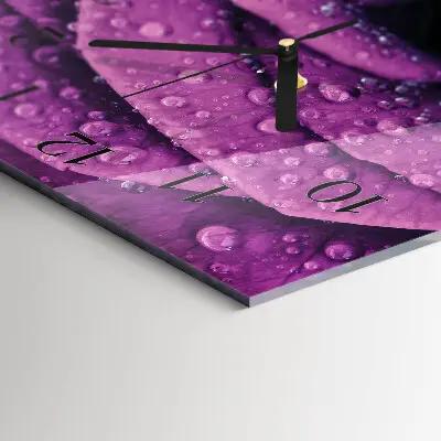 Decoratieve glazen klok verticaal Roos