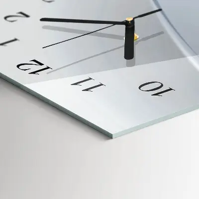 Rechthoekige glas klok verticaal Abstracte lijnen