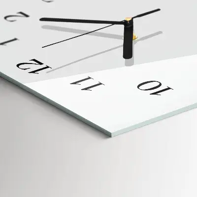 Verticale moderne glazen wandklok Patroon