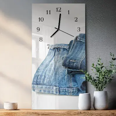 Rechthoekige glas klok verticaal Jeans