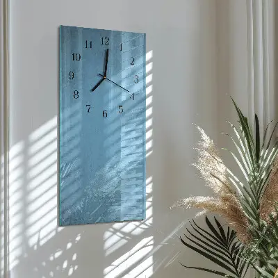 Verticale moderne glazen wandklok IJspatroon