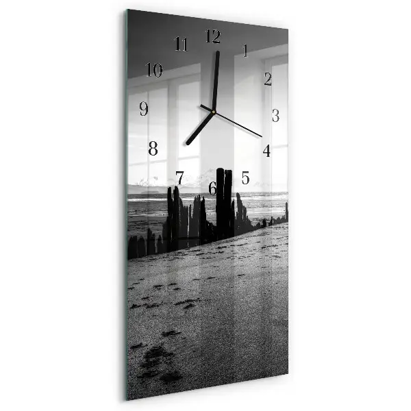 Decoratieve glazen klok verticaal Strand