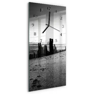 Decoratieve glazen klok verticaal Strand