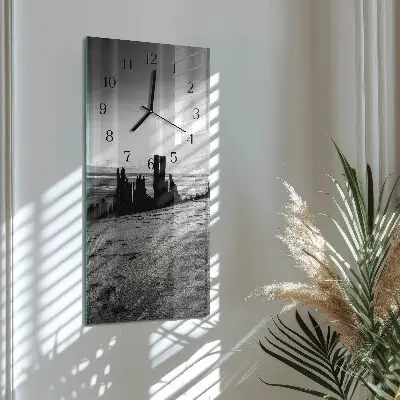 Decoratieve glazen klok verticaal Strand