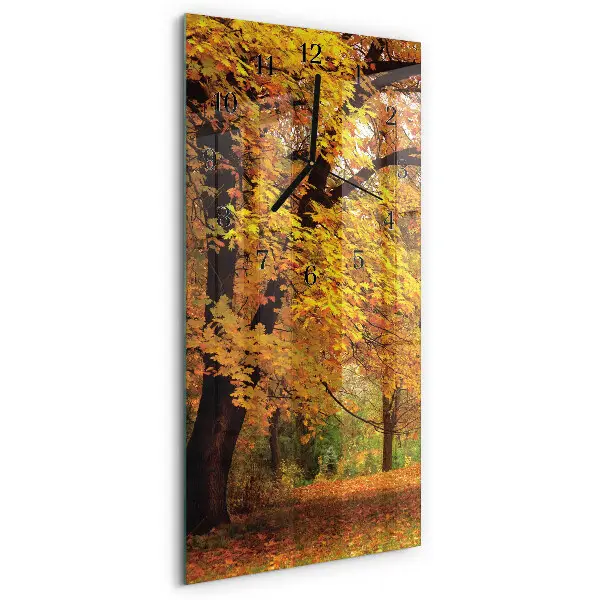 Decoratieve glazen klok verticaal Boom