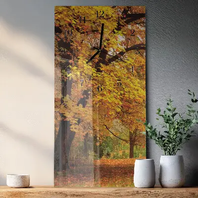 Decoratieve glazen klok verticaal Boom