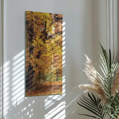 Decoratieve glazen klok verticaal Boom