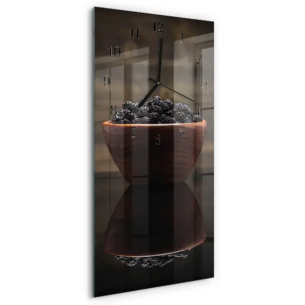 Rechthoekige glas klok verticaal Bramen