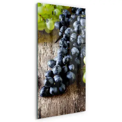 Decoratieve glazen klok verticaal Druif
