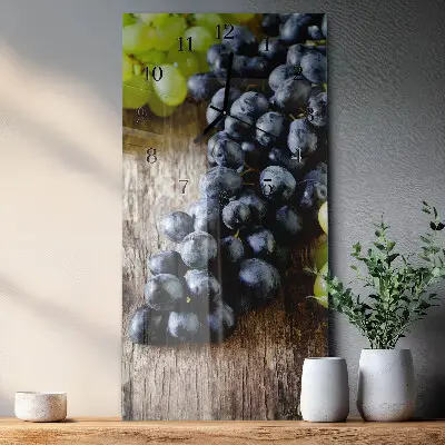 Decoratieve glazen klok verticaal Druif