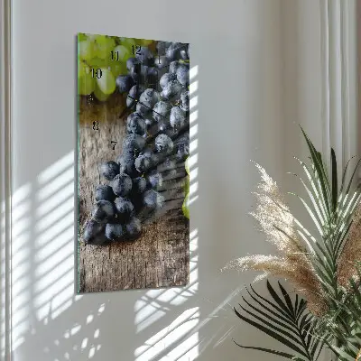 Decoratieve glazen klok verticaal Druif