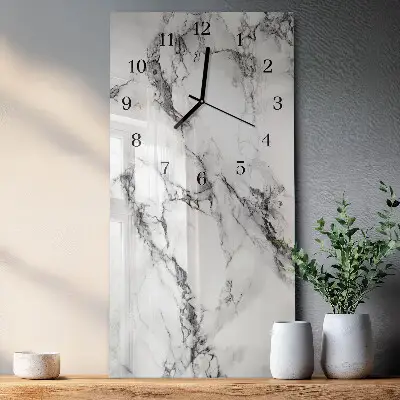 Rechthoekige glas klok verticaal Marmer