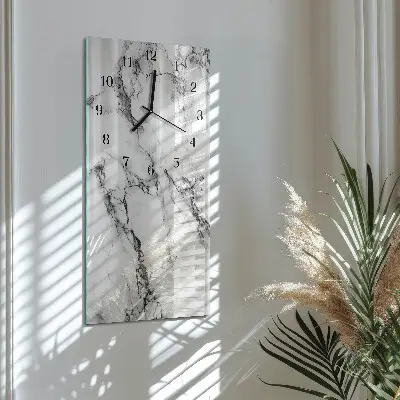 Rechthoekige glas klok verticaal Marmer