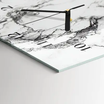 Rechthoekige glas klok verticaal Marmer
