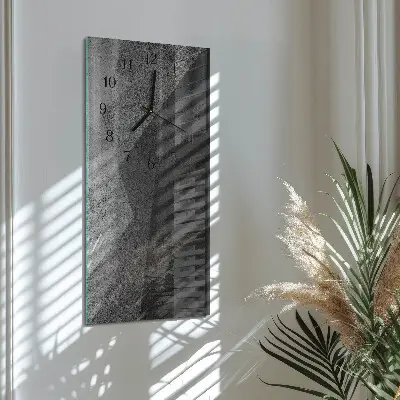 Verticale moderne glazen wandklok Patroon