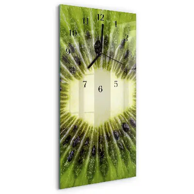 Glazen klok verticaal Kiwi
