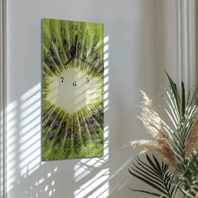 Glazen klok verticaal Kiwi