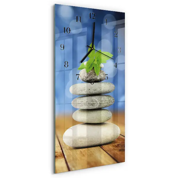 Decoratieve glazen klok verticaal Stenen