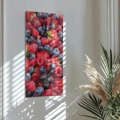 Rechthoekige glas klok verticaal Bessenmix