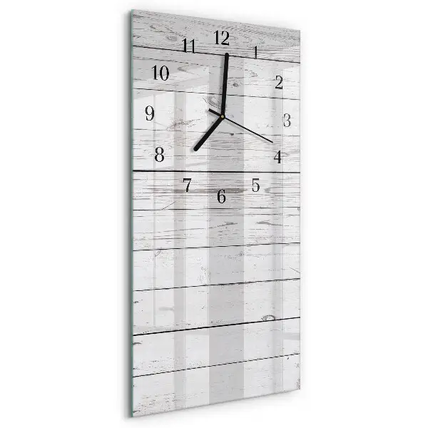 Verticale moderne glazen wandklok Muur