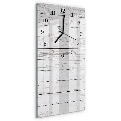Verticale moderne glazen wandklok Muur