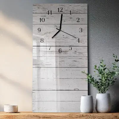 Verticale moderne glazen wandklok Muur