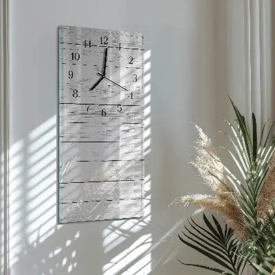 Verticale moderne glazen wandklok Muur