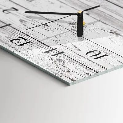 Verticale moderne glazen wandklok Muur