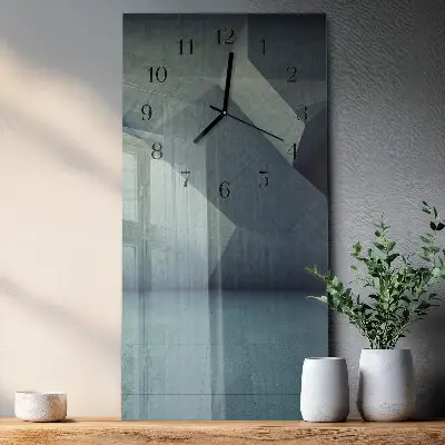 Glazen klok verticaal Bord