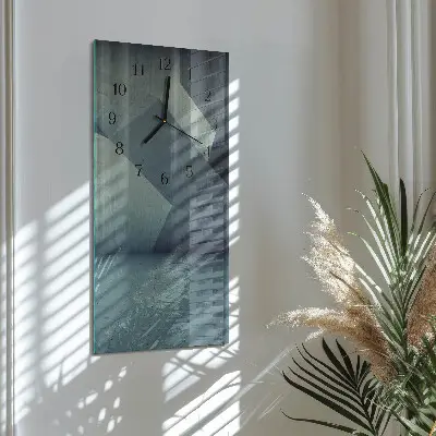 Glazen klok verticaal Bord