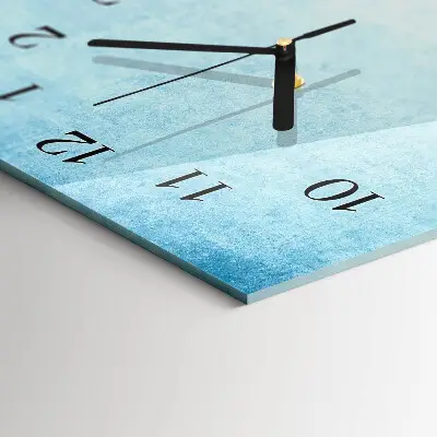 Verticale moderne glazen wandklok Patroon