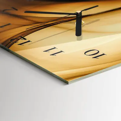 Decoratieve glazen klok verticaal Patroon