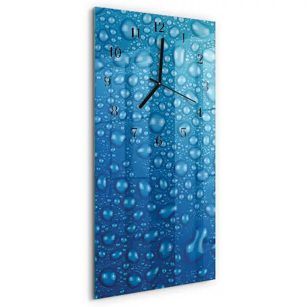 Glazen klok verticaal Een druppel water