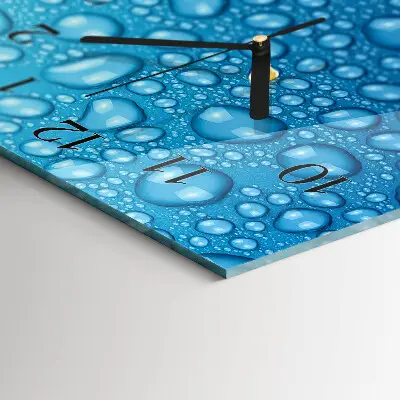 Glazen klok verticaal Een druppel water