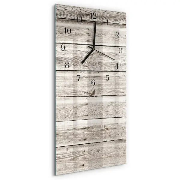 Decoratieve glazen klok verticaal Houten latten