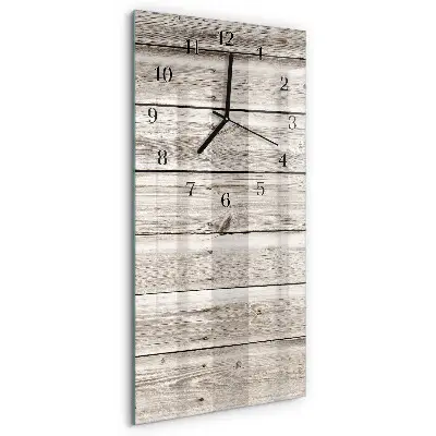 Decoratieve glazen klok verticaal Houten latten