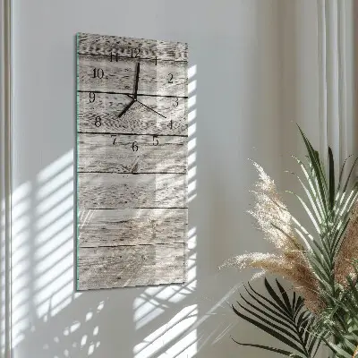 Decoratieve glazen klok verticaal Houten latten