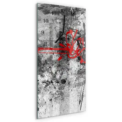 Decoratieve glazen klok verticaal Deel