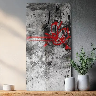Decoratieve glazen klok verticaal Deel