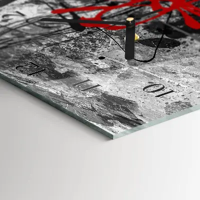 Decoratieve glazen klok verticaal Deel