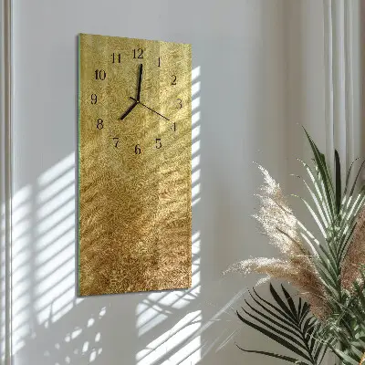 Verticale rechthoekige glazen wandklok Patroon