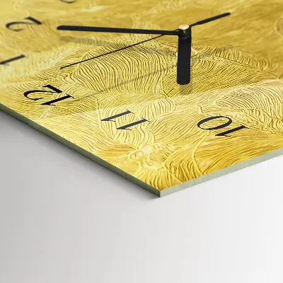 Verticale rechthoekige glazen wandklok Patroon