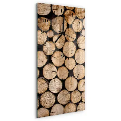 Rechthoekige glas klok verticaal Houten balken