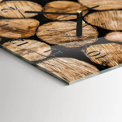 Rechthoekige glas klok verticaal Houten balken