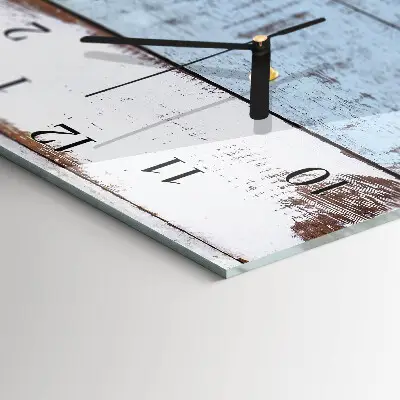 Verticale moderne glazen wandklok Muur
