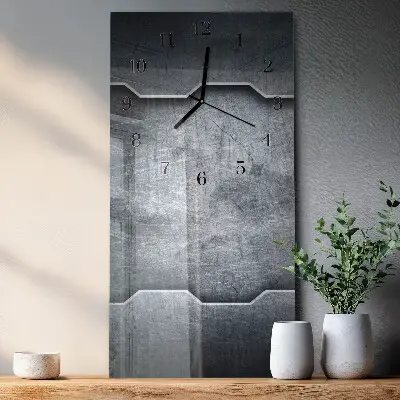 Decoratieve glazen klok verticaal Metaal