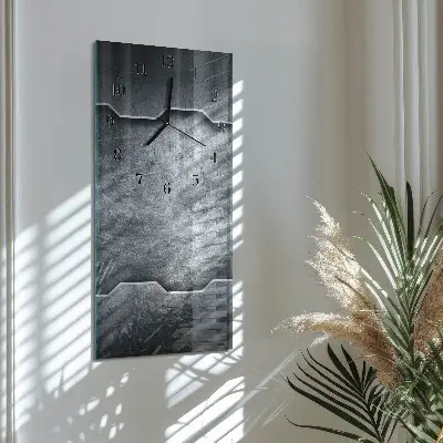 Decoratieve glazen klok verticaal Metaal