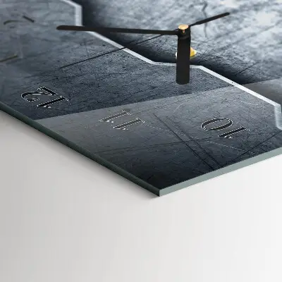 Decoratieve glazen klok verticaal Metaal